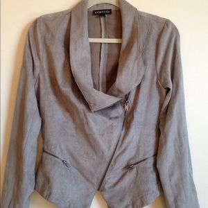 Faux suede jacket